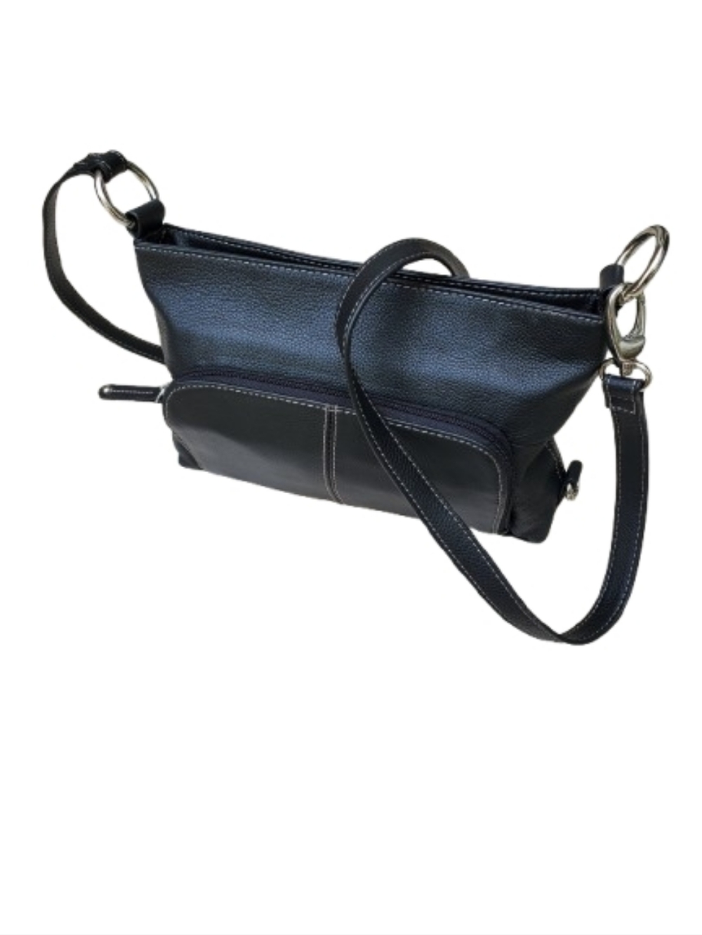 Tignanello Textured Leather Organizer Crossbody Bag